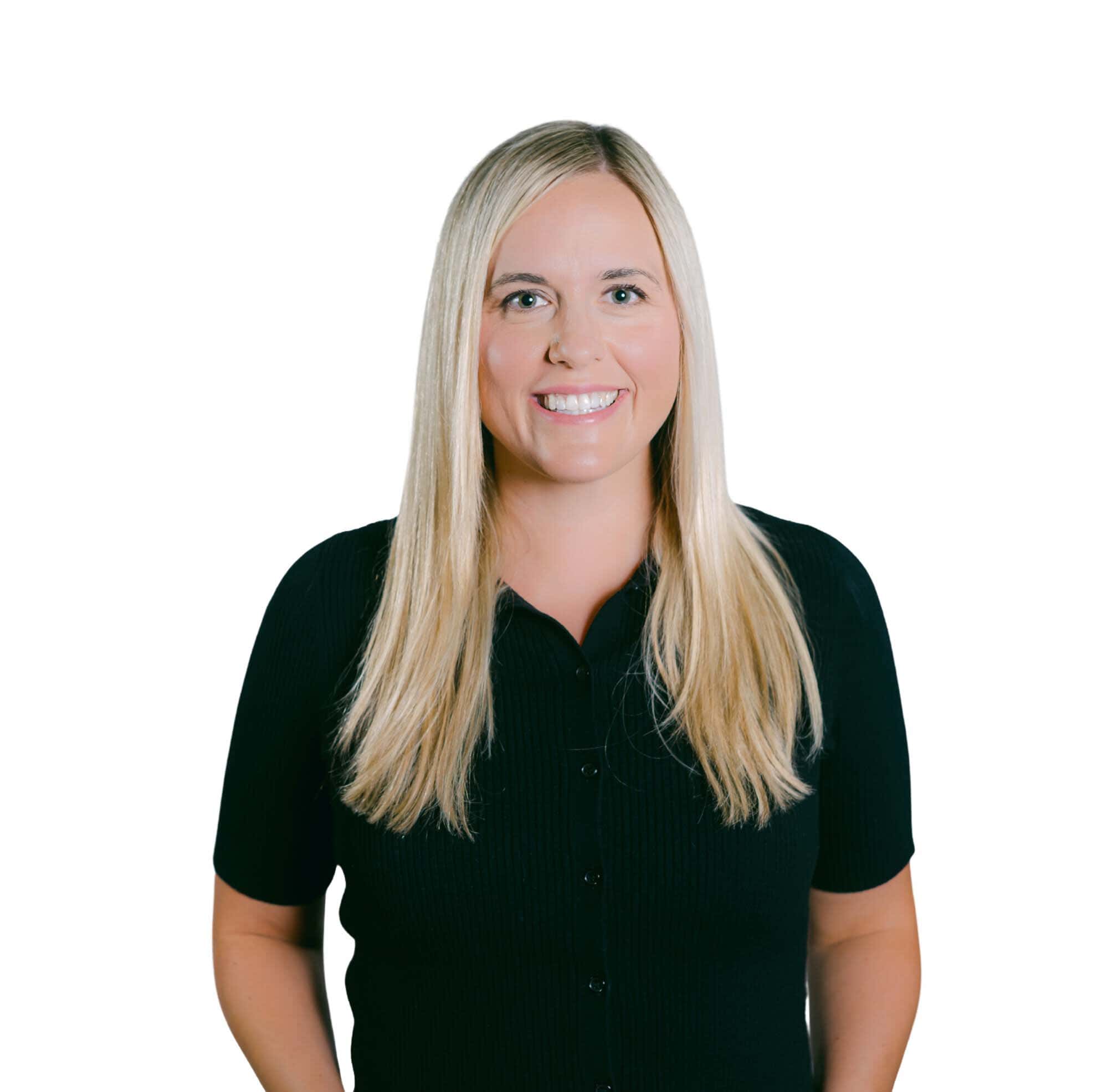 Professional headshot of Rachel Portela